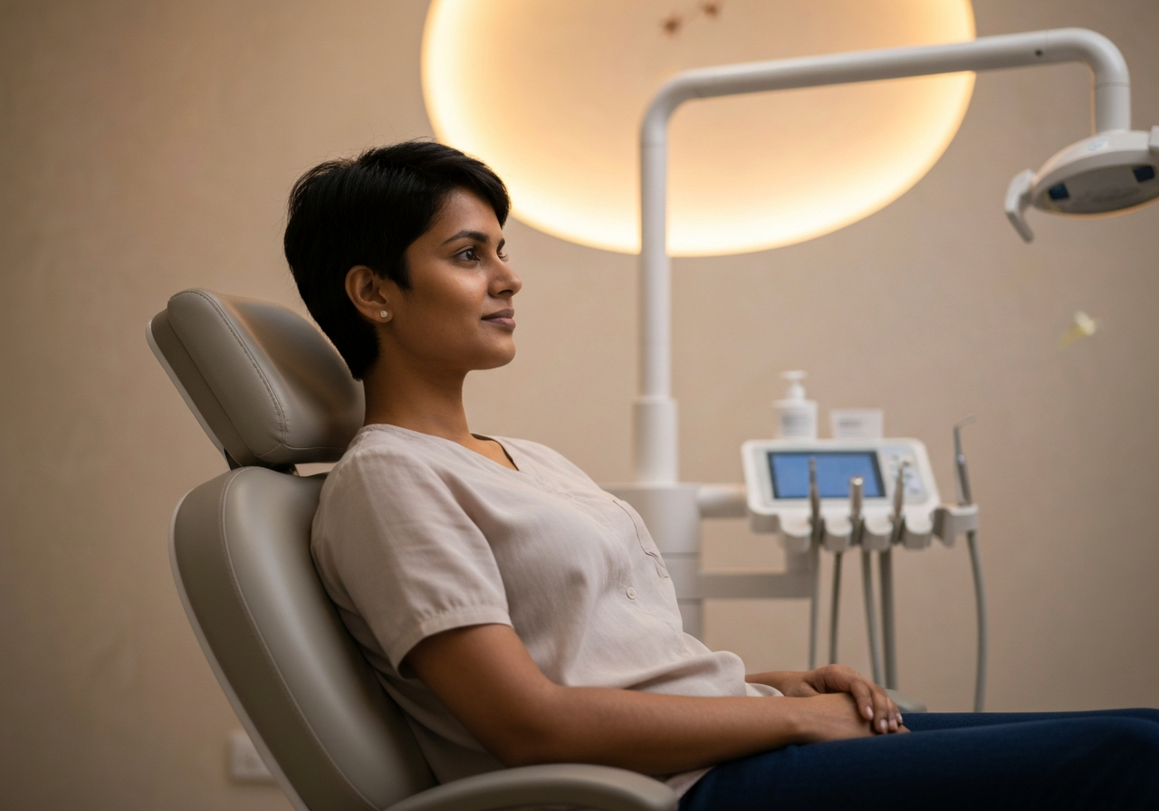 Relaxing dental clinic environment