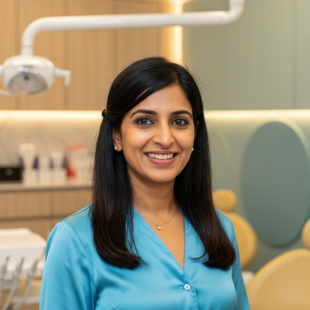 Happy patient with a perfect smile
