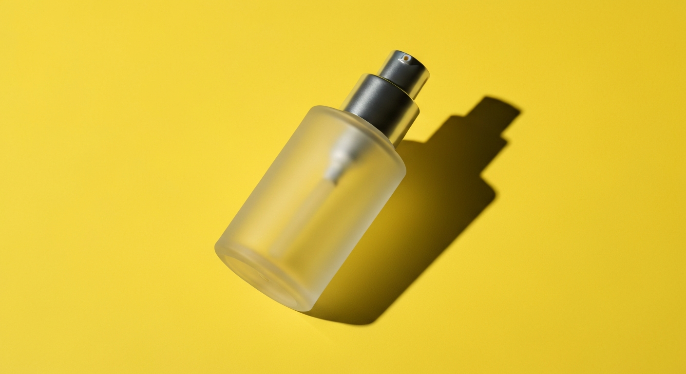 Minimalist skincare bottle