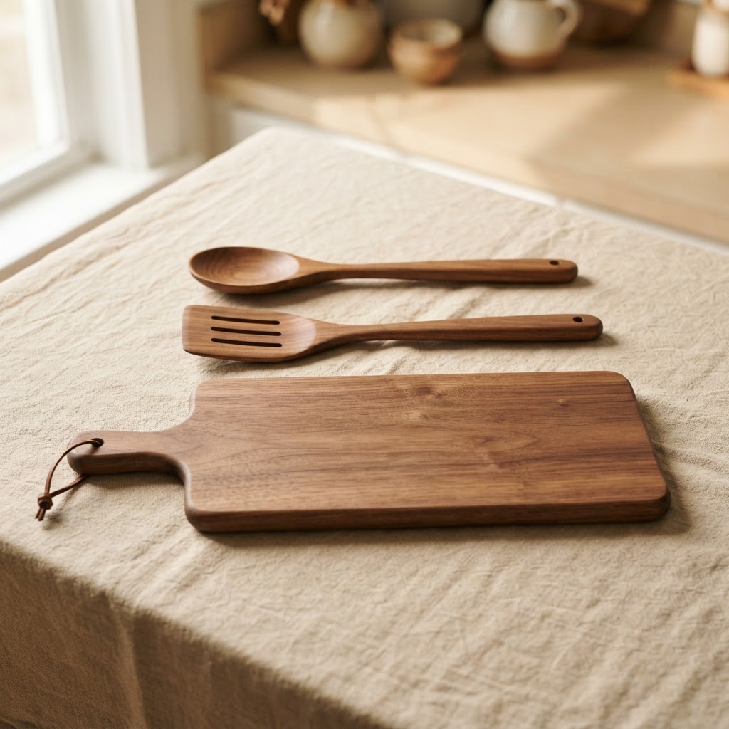 Walnut Utensil Set