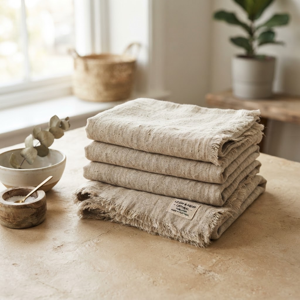Oatmeal Linen Tea Towels